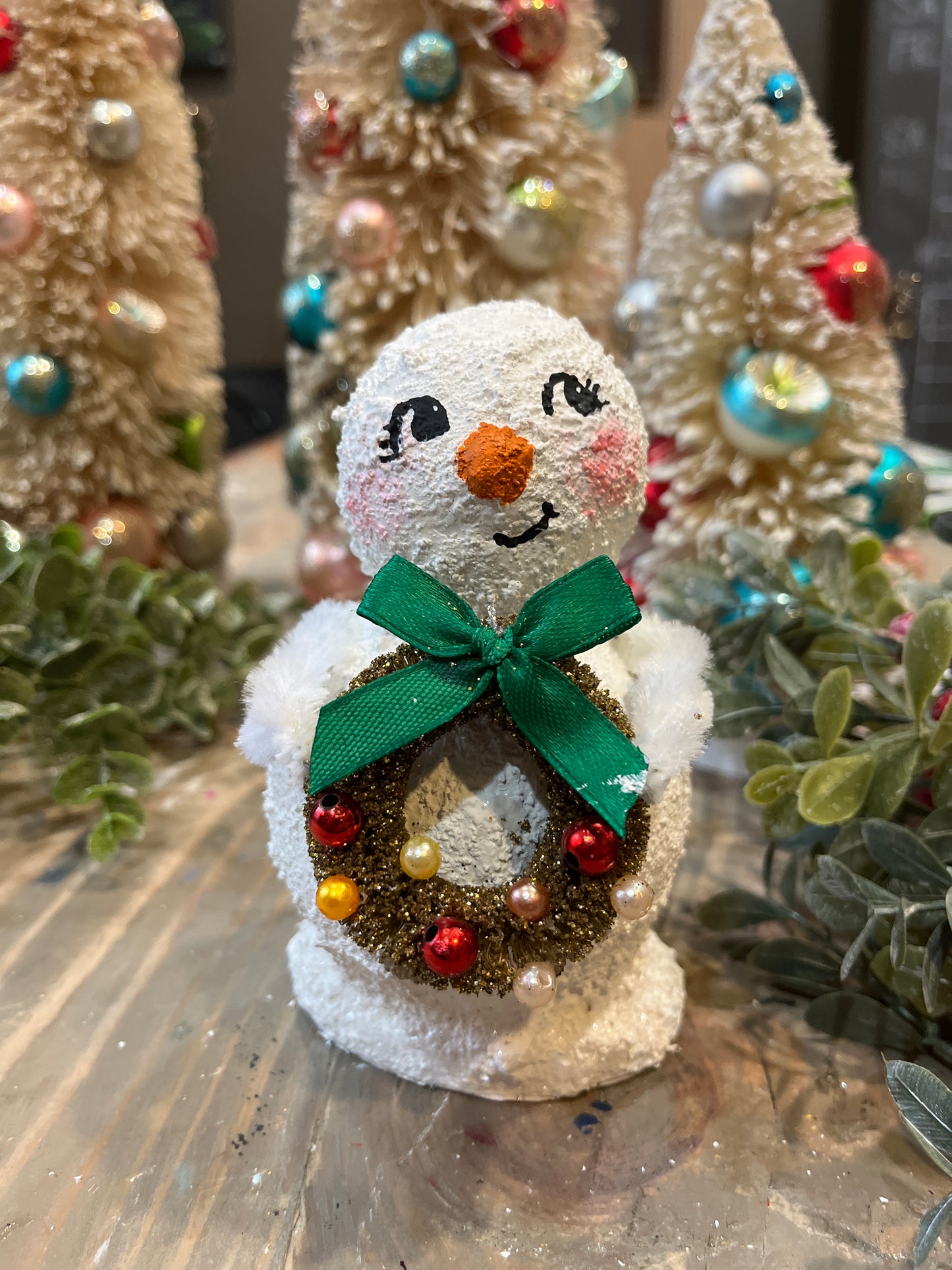 Retro Handmade Snowman- Penelope