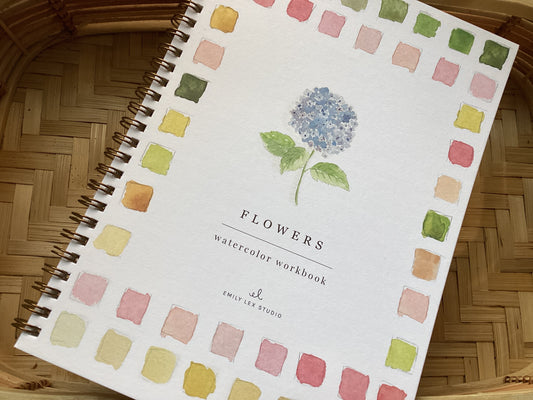 Flowers Watercolor Workbook