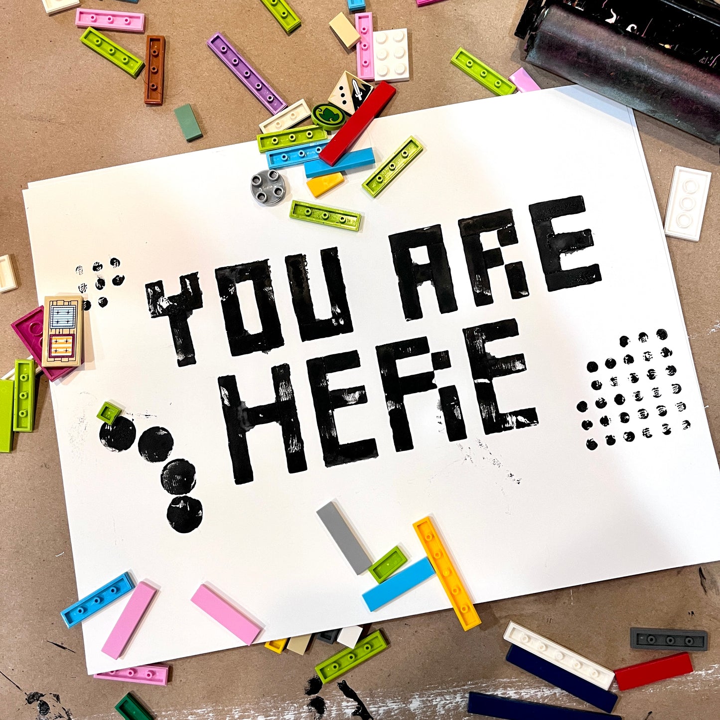 Play Brick Printmaking-Saturday, June 8th 10:30 a -12:30 p