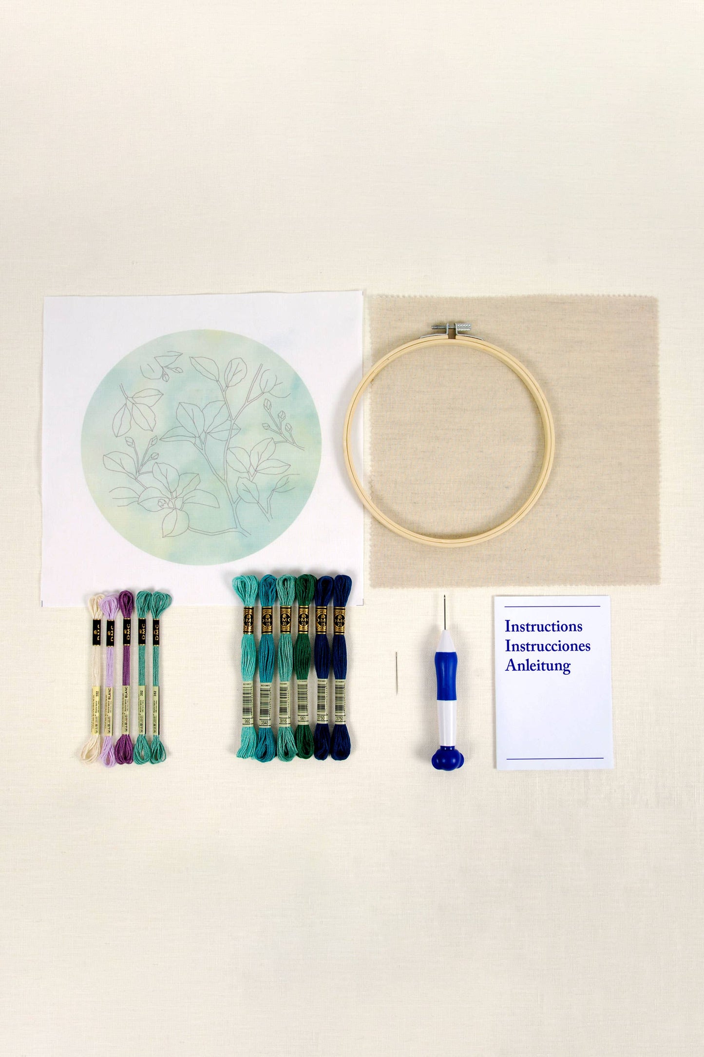 Jungle Foliage- Punch Needle Kit