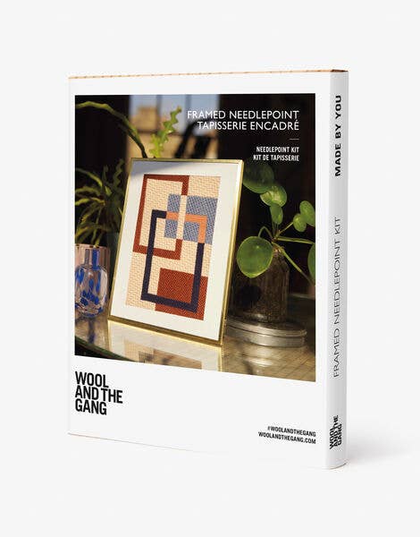 Stitched Blocks-Framed Needlepoint Kit