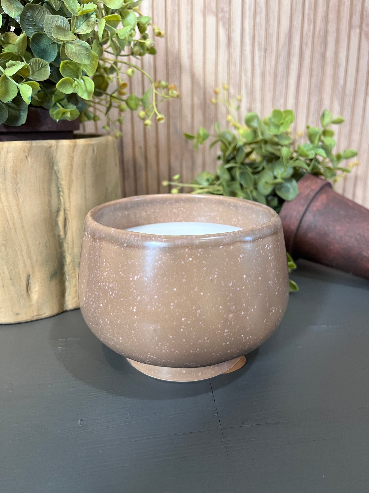 Inviting Cashmire 12 ounce candle in reusable container 