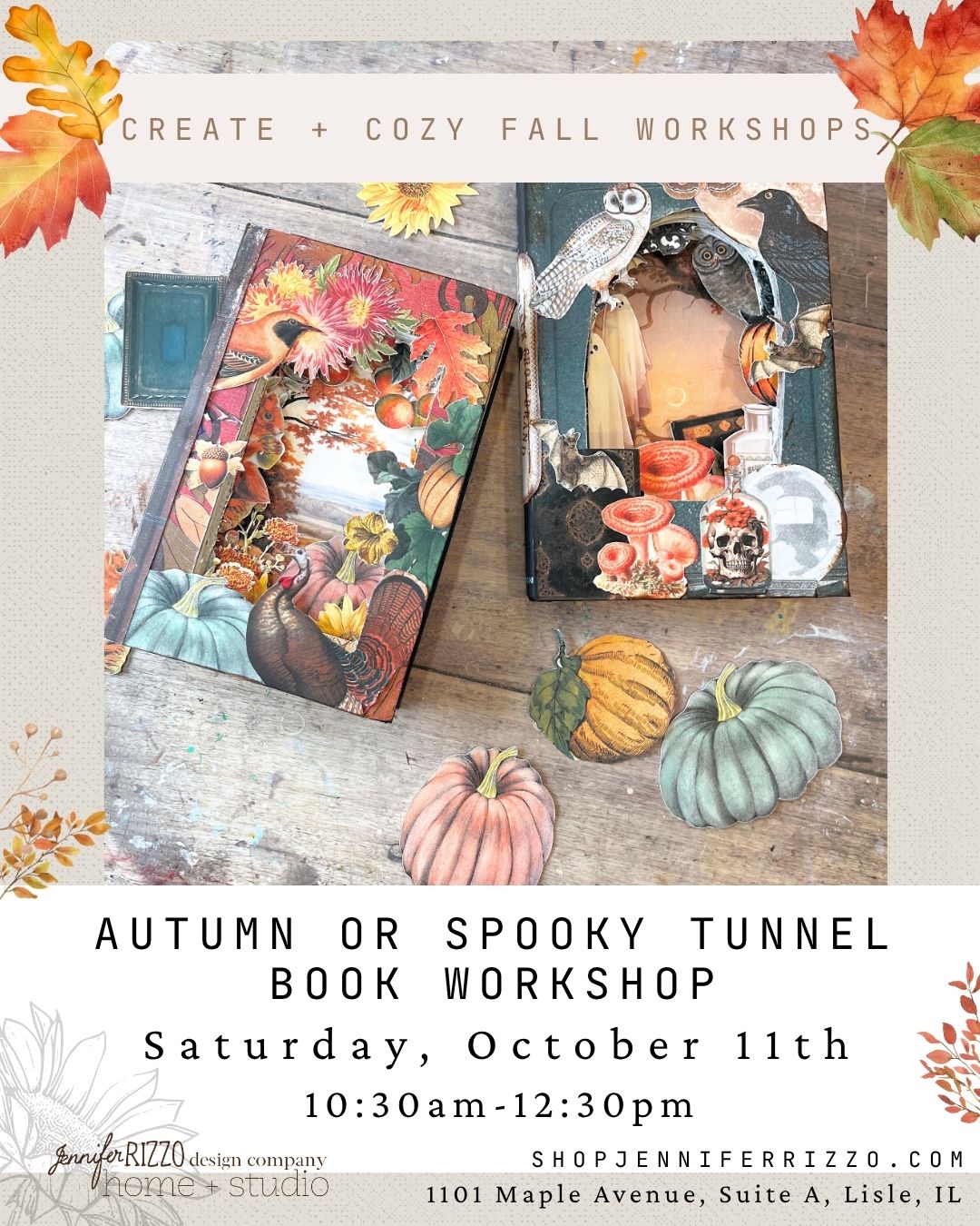 Autumn or Spooky Collage Tunnel Book Saturday, October 11th 10:30am-12:30pm