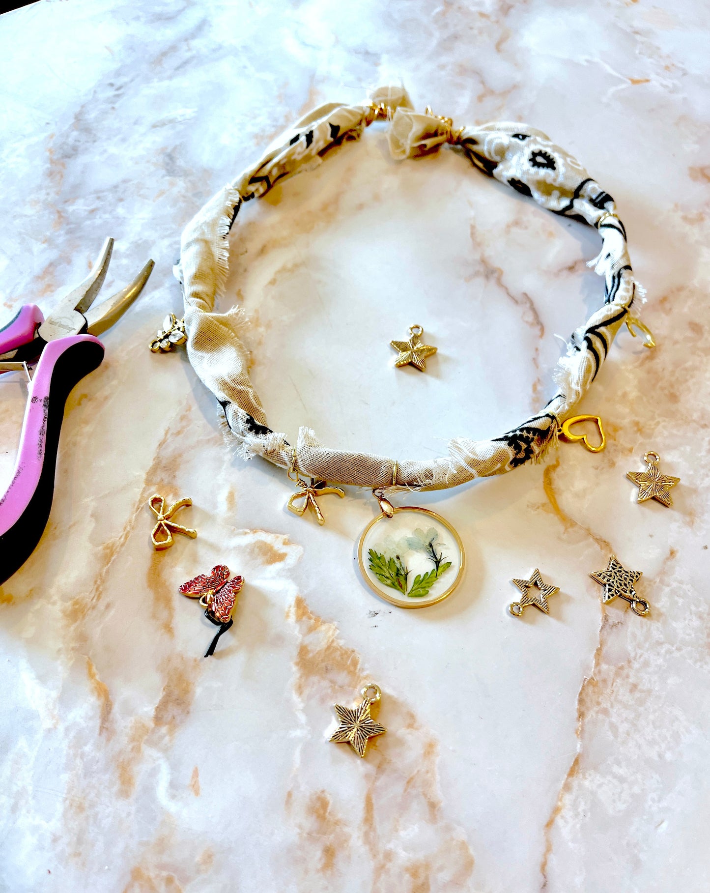 Bandana Charm Necklace  Wednesday/Saturday, June 25th 10:30am-12:30pm