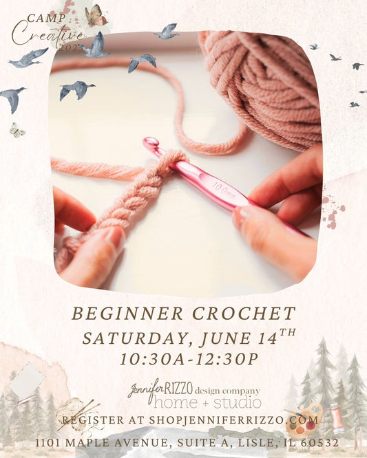 Very Beginner Crochet Saturday June 14th 10:30 am-12:30 pm