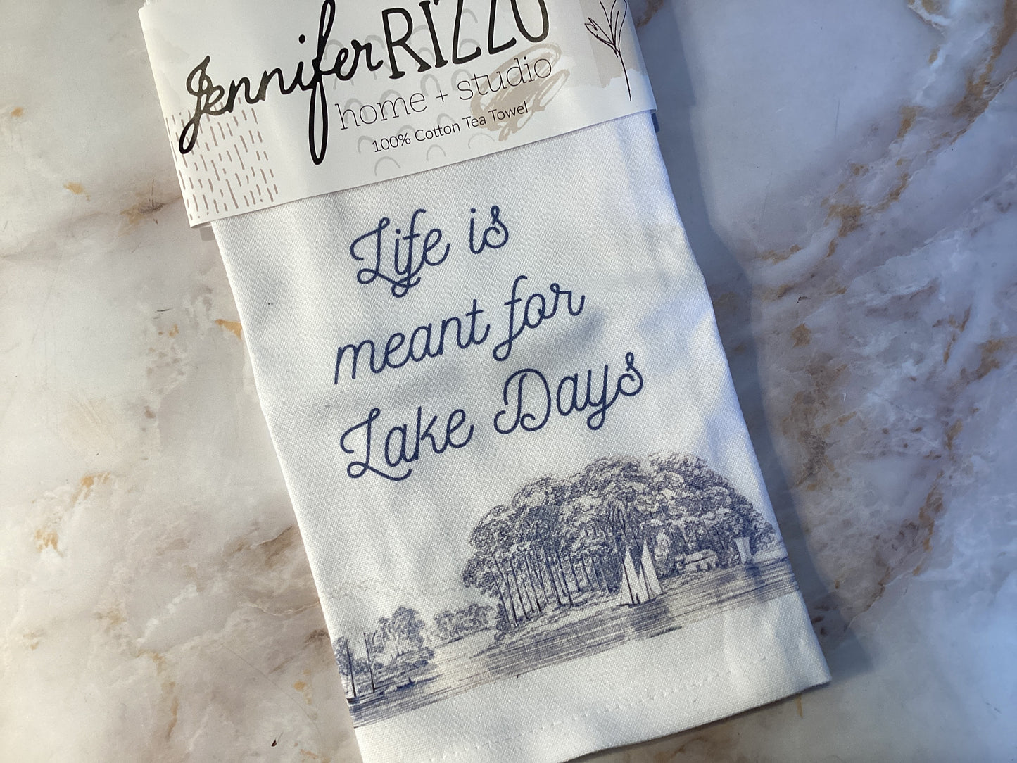 Life Is Meant For Lake Days 100% Cotton Tea Towel