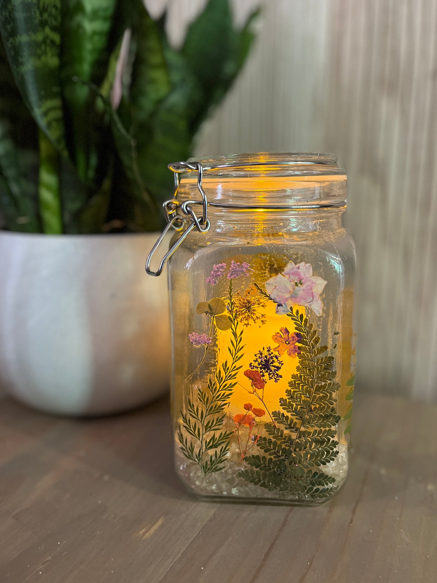 Dried Flower Decoupage Firefly Lanterns-Wednesday, June 12th 6pm-8pm