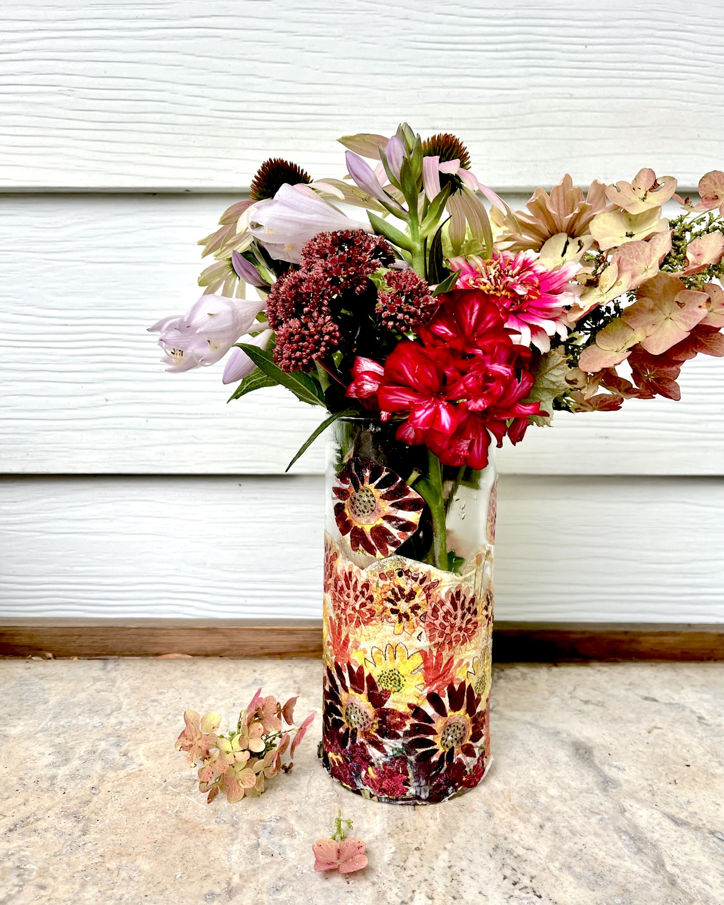Decoupage Floral Vase Workshop Saturday, August 30th 10:30 am-12:30 pm