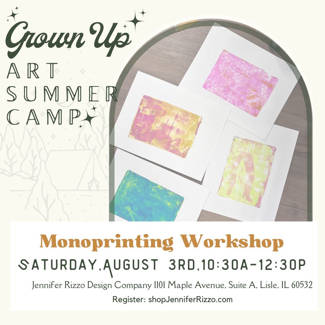 Monoprinting Workshop-Saturday, August 3rd 10:30am-12:30pm