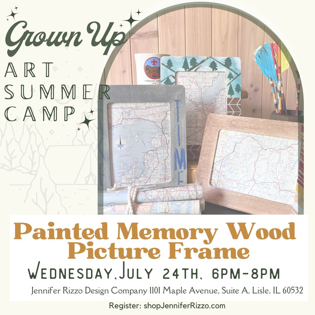 Painted Wood Memory Picture Frames Workshop Wednesday,July 24th 6pm-8pm