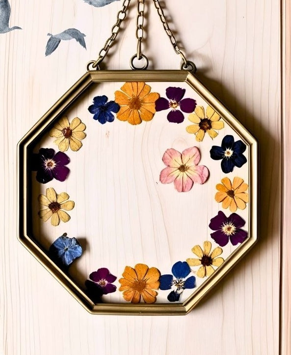 Pressed Flower Brass Frame Wednesday, July 9th 10:30 am-12:30 pm