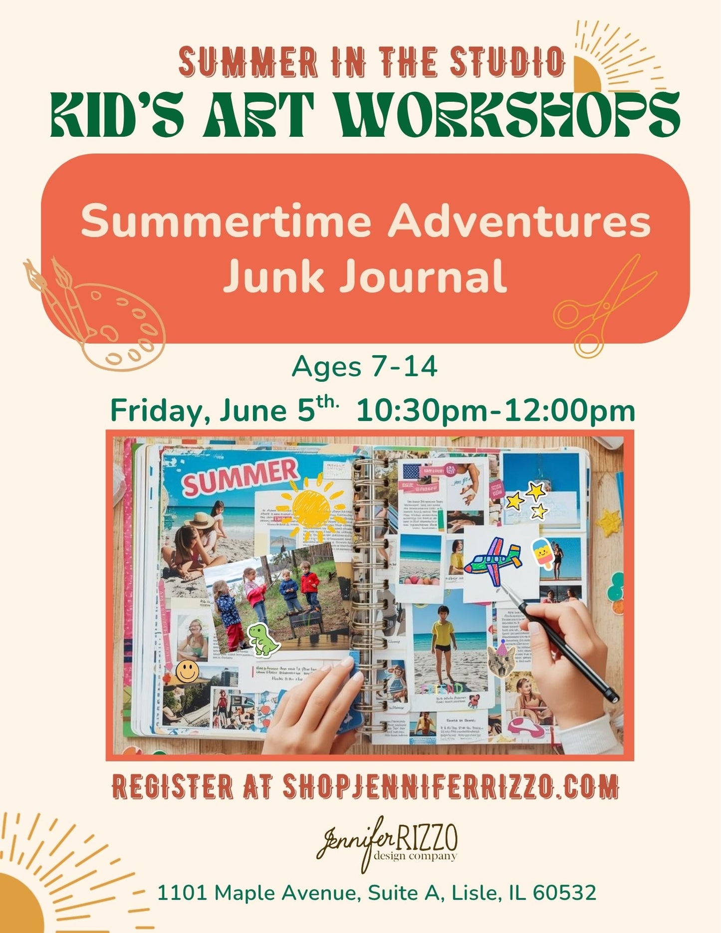 Summertime Adventures Junk Journal: Friday June 5th 10:30am-12:00