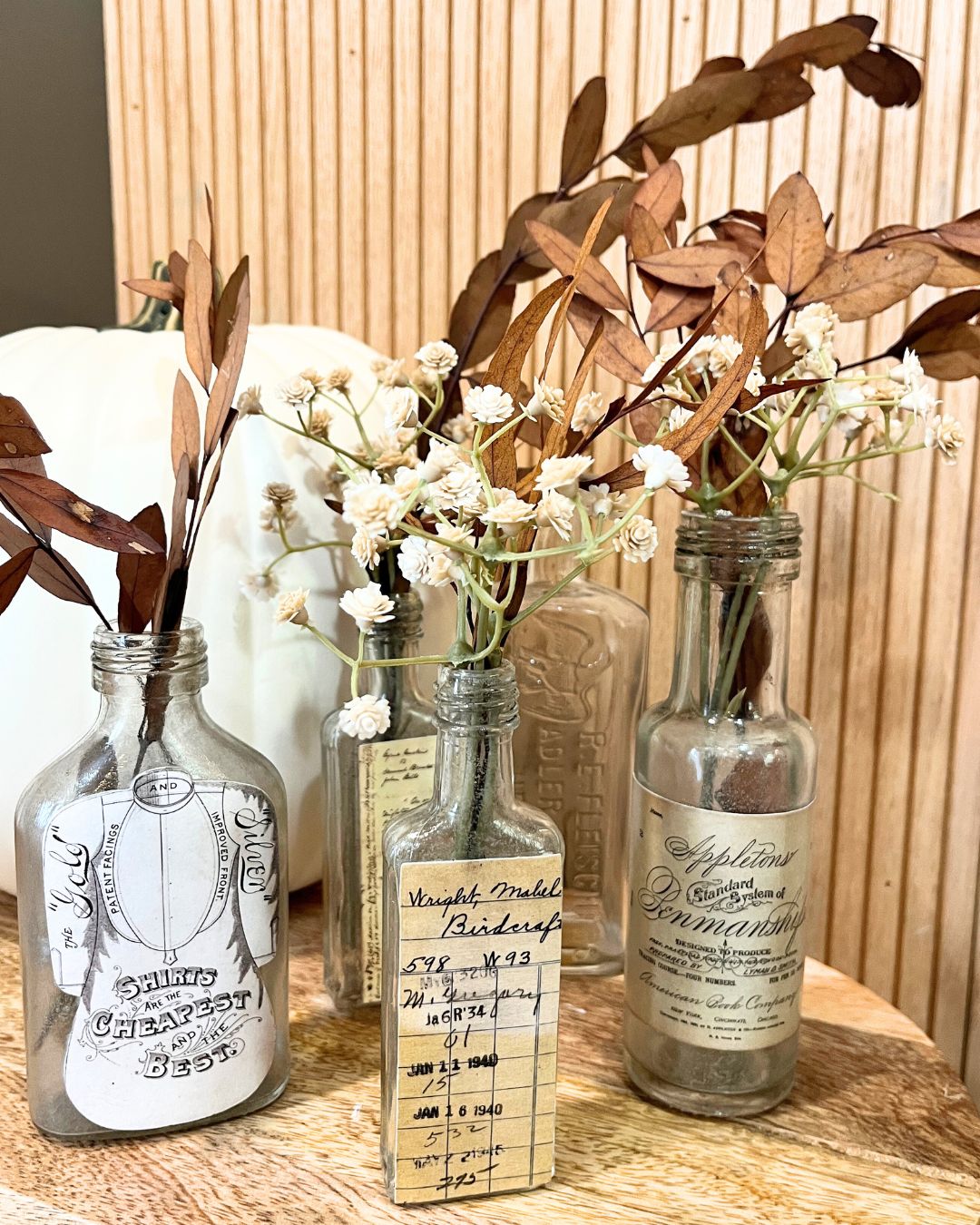 Decoupage Vintage Graphic Bottle Set Saturday, November 1st 10:30am-12:30pm