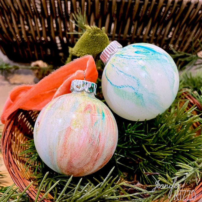 Water Marbled Ornaments Workshop Sunday, November 17th, 12:00 pm-1:30 pm