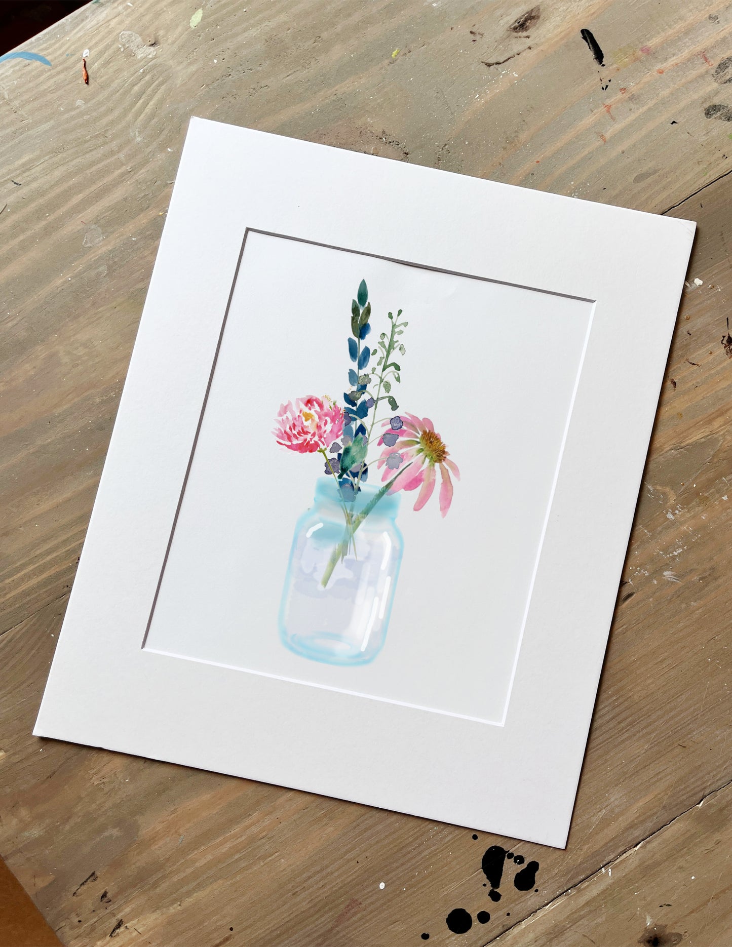 Wildflower in a Jar Watercolor Workshop Saturday, July 20th 10:30am- 12:30pm