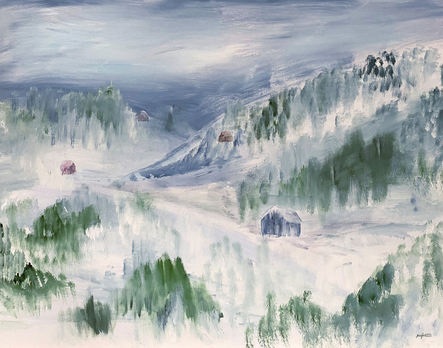 Winter Scene Painting in Acrylic on Canvas: Friday, November 14th 10:30 am-12:30 pm