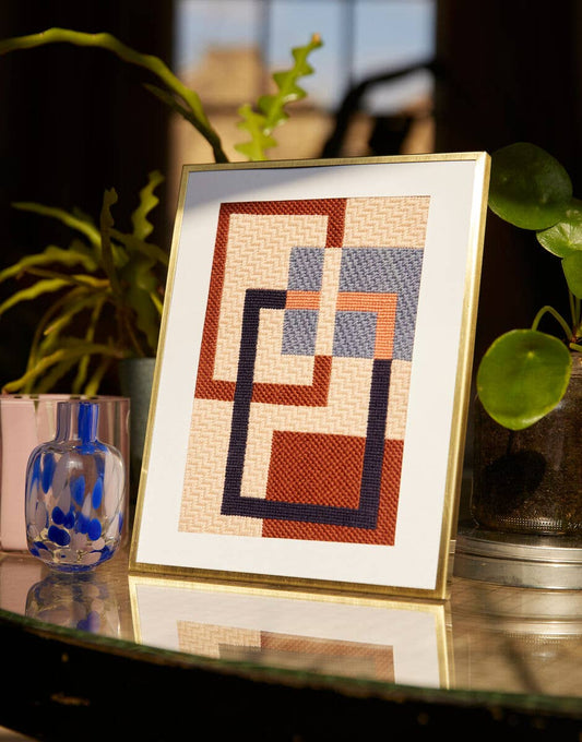 Stitched Blocks-Framed Needlepoint Kit