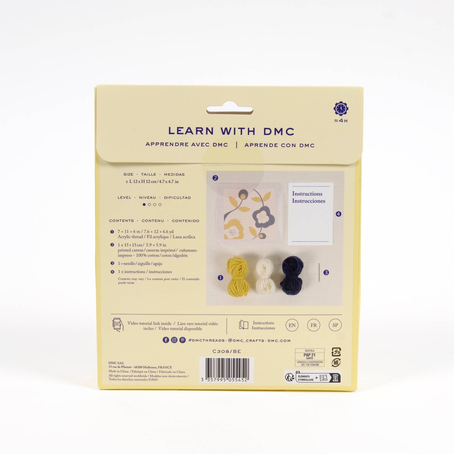 Floral Needlepoint Kit-Learn Tapestry Beginners Kit