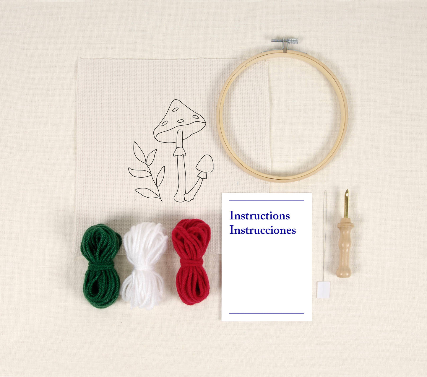 Mushroom Punch Needle Kit