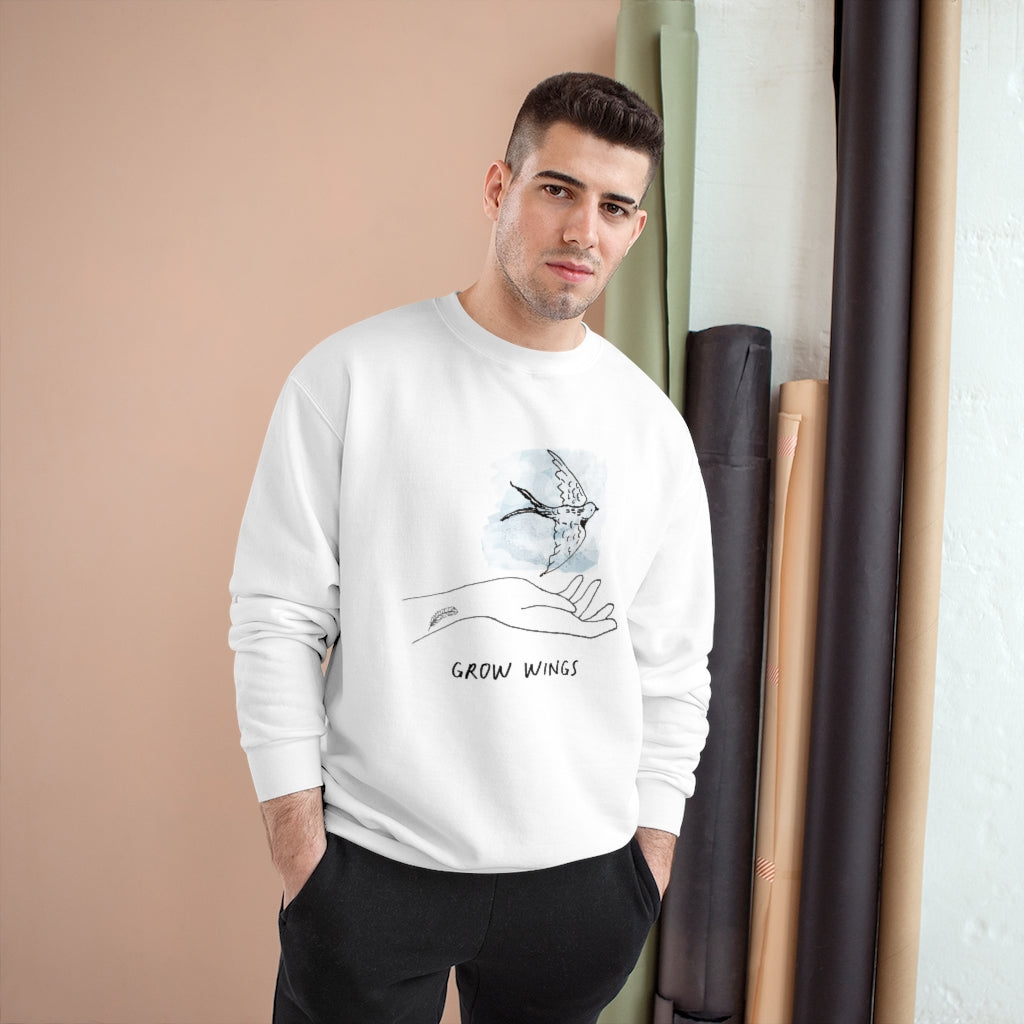 Grow Wings Inspirational Champion Sweatshirt