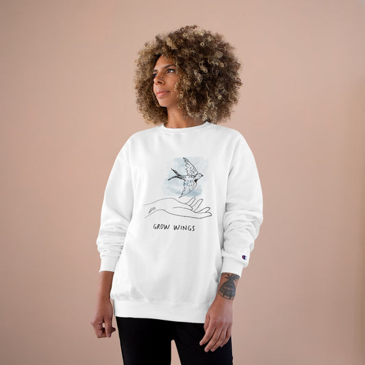 Grow Wings Inspirational Champion Sweatshirt