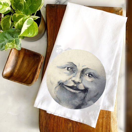 Man in the Moon Tea Towel
