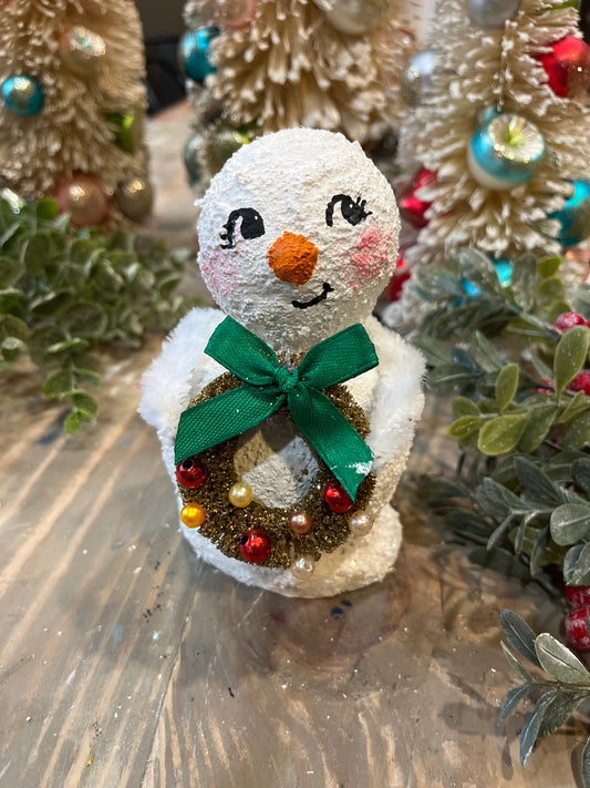 Retro Handmade Snowman- Penelope