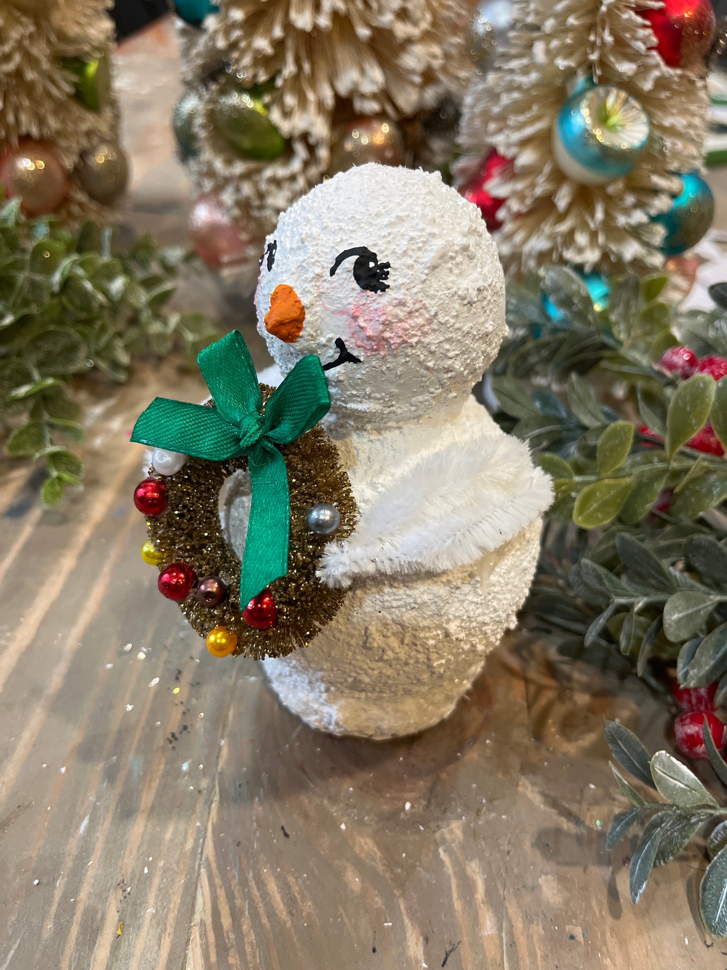 Retro Handmade Snow Person-Ellie