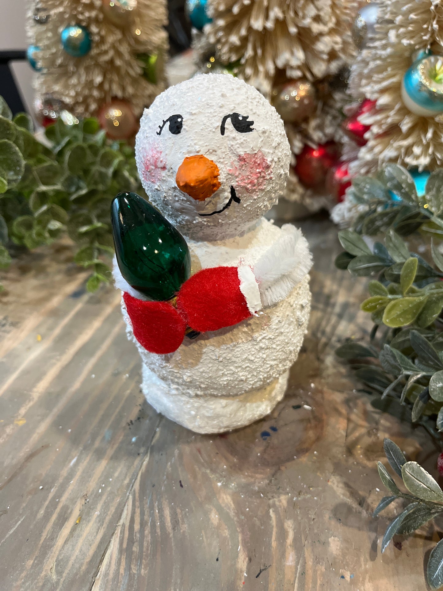 Retro Handmade Snow Person-Kevin