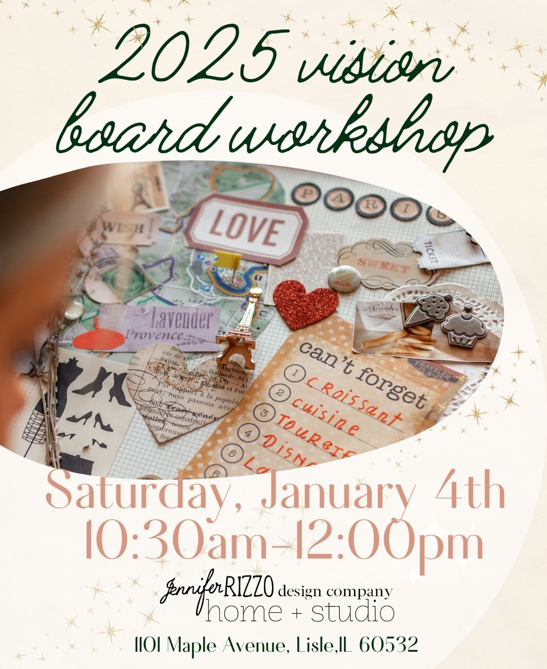 Creative Vision Board Workshop Saturday, January 4th  10:30 am-12:30pm