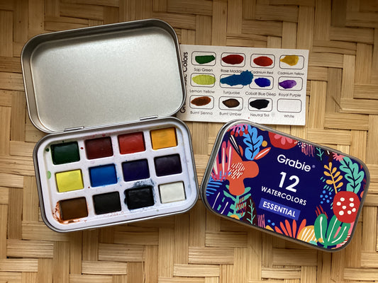Grabie Twelve Watercolors Essential