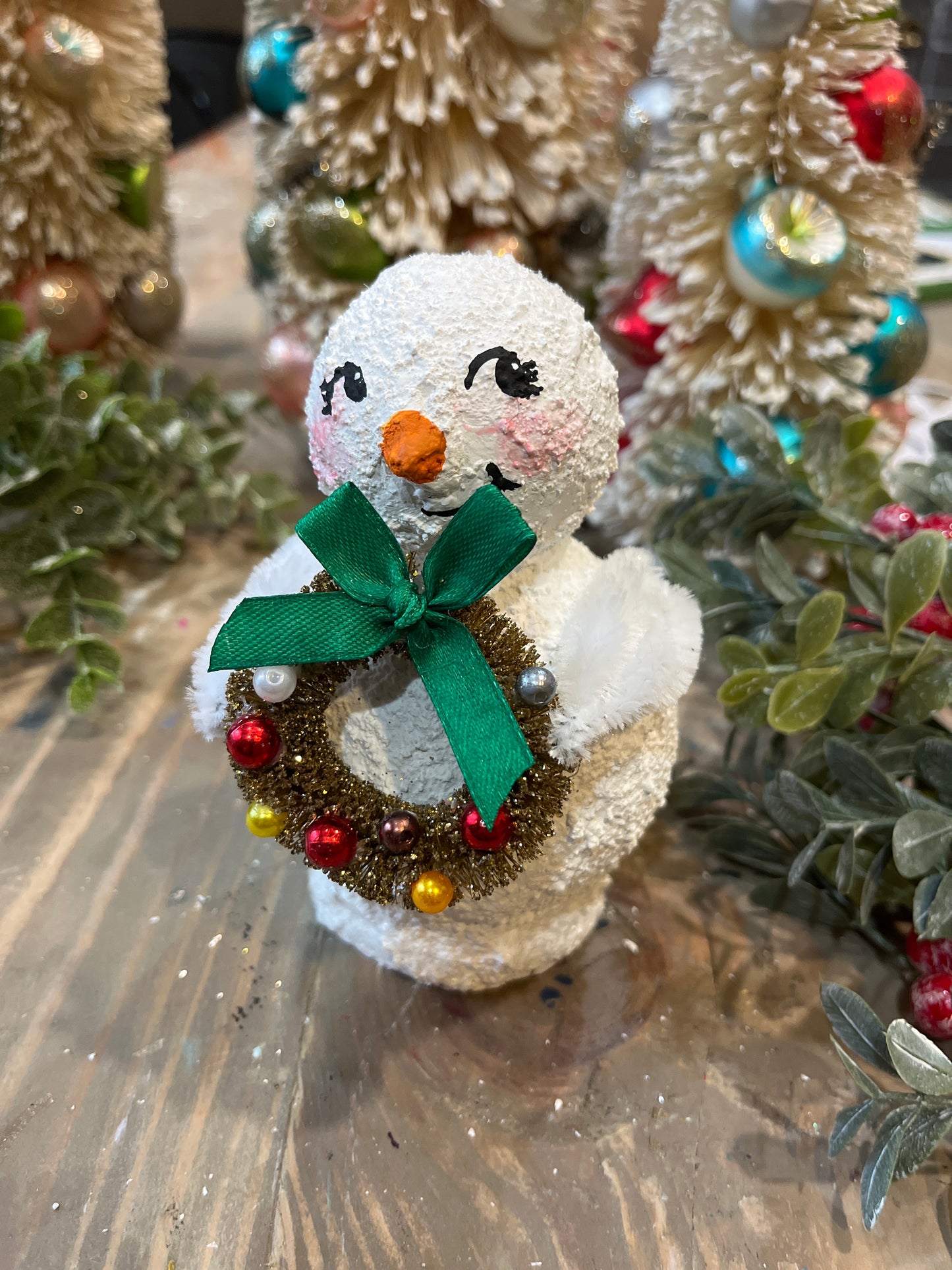 Retro Handmade Snow Person-Ellie