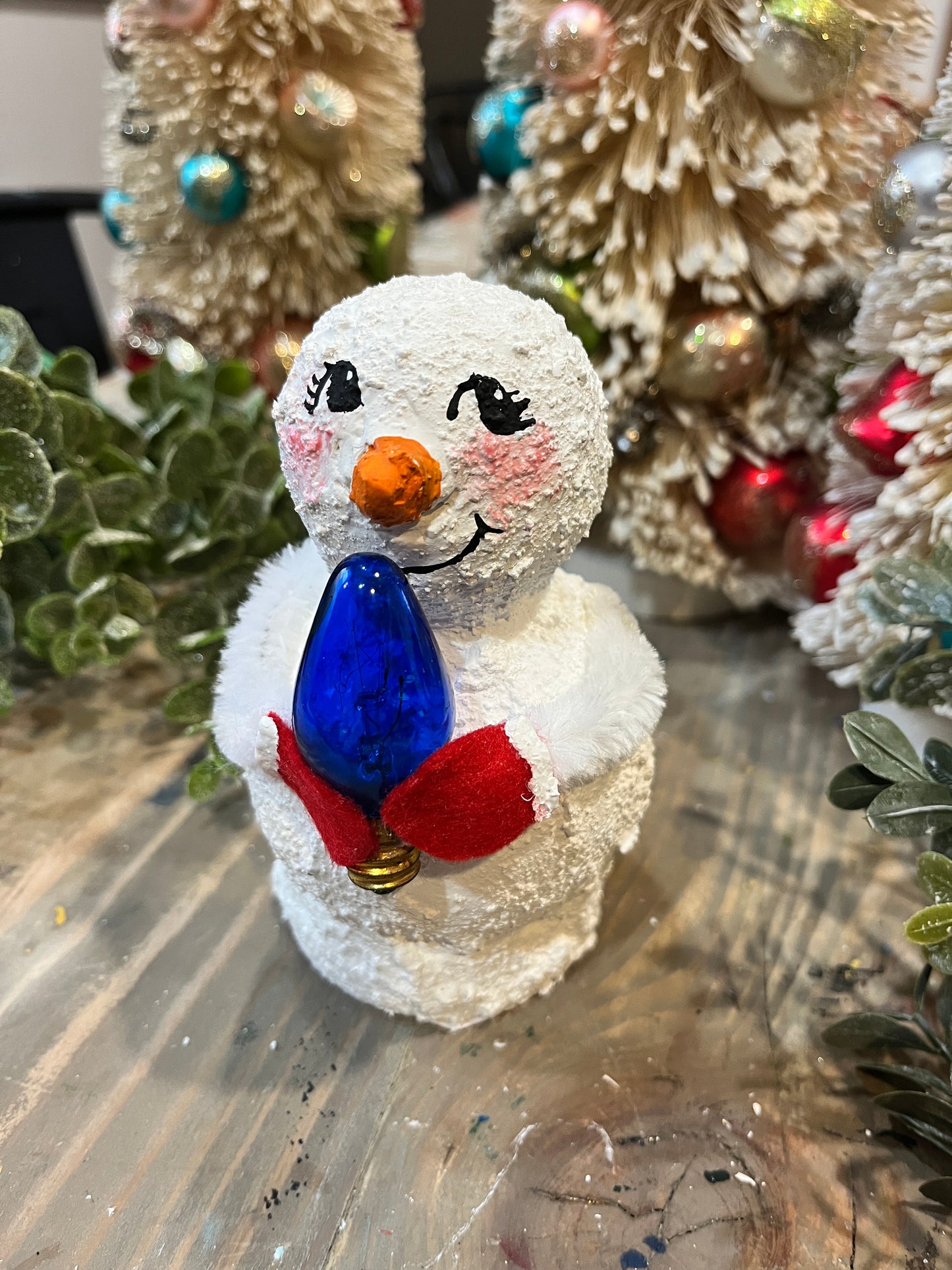 Retro Handmade Snow Person-June