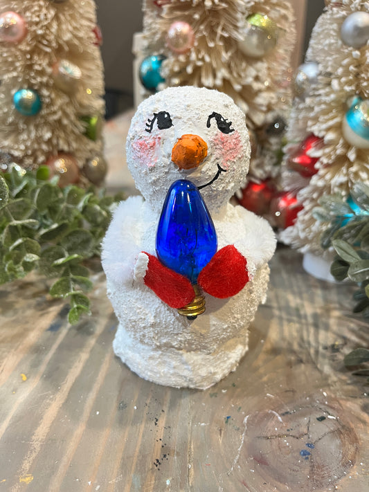 Retro Handmade Snow Person-June