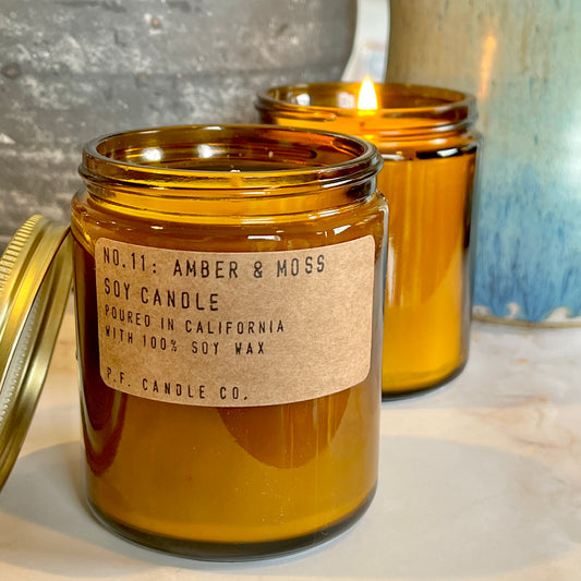 Soy Candle Amber And Moss