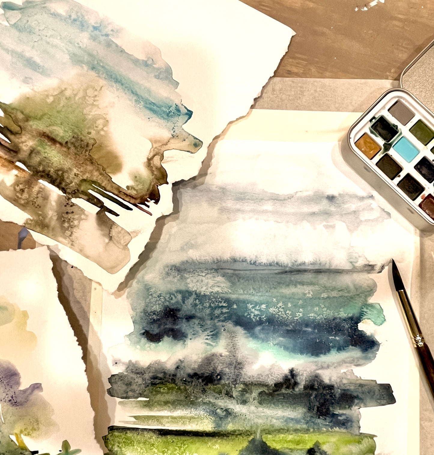 Color Flow Watercolor + Mini-Sound Bath Session Saturday, September 20th 2:00 pm-4:00pm