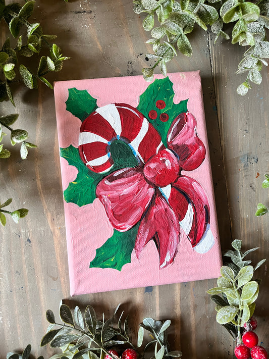 Vintage Candy Cane Painting-Francine