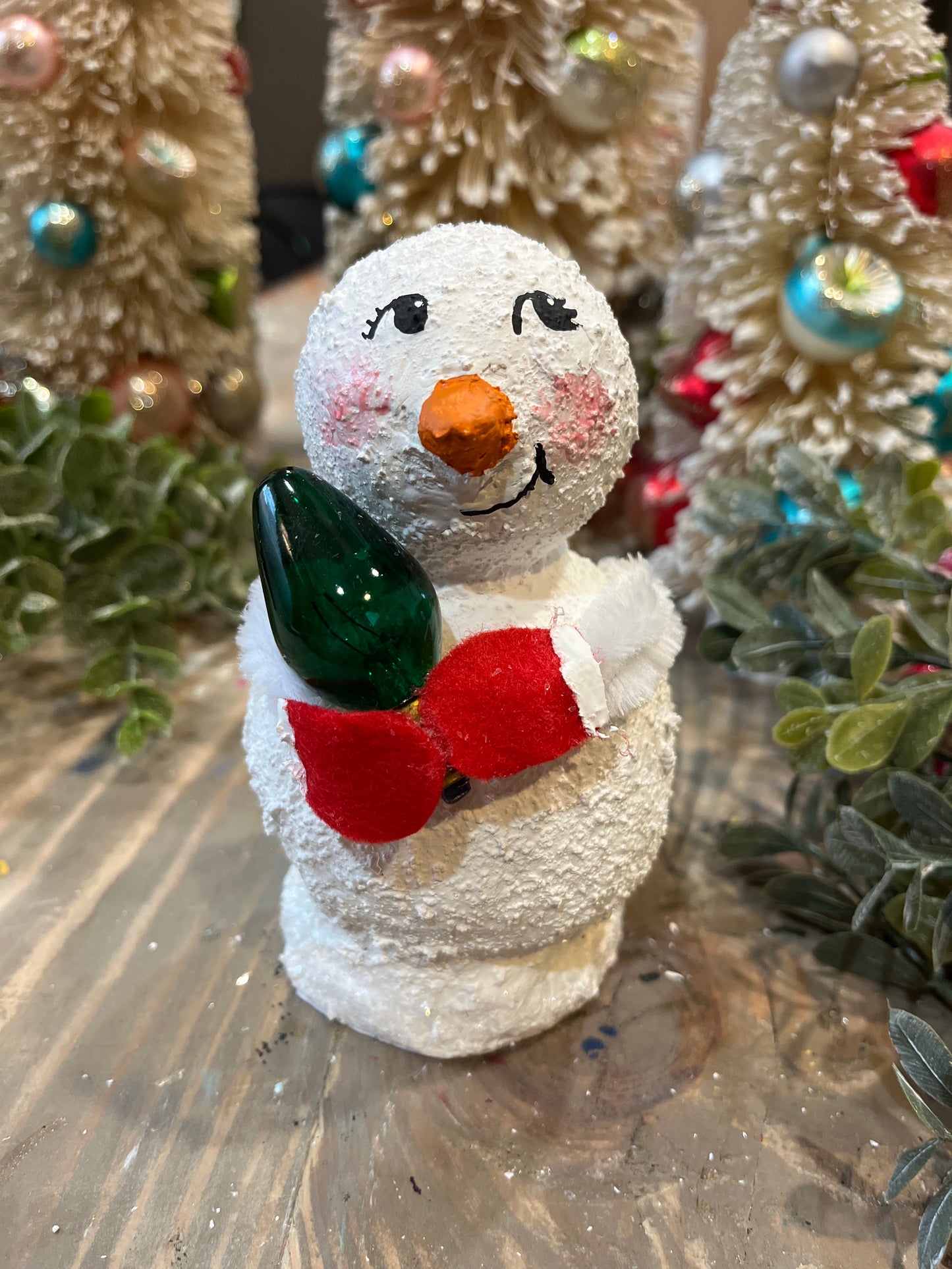Retro Handmade Snow Person-Kevin