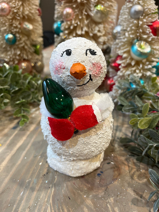 Retro Handmade Snow Person-Kevin