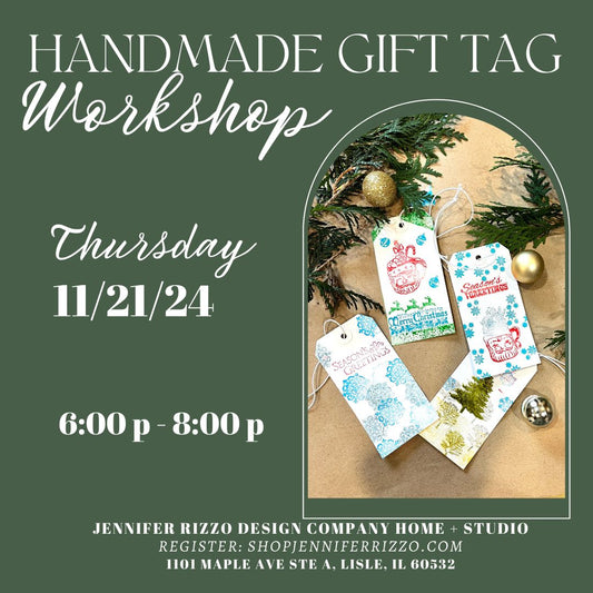 Handmade Gift Tag Workshop Thursday, November 21st, 6:00pm-8:00pm