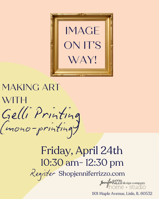 Make Art with Monoprinting Workshop: Saturday,April 24th 10:30a-12:30p