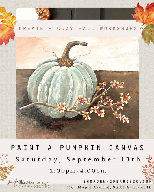 Paint an Pumpkin Canvas in Acrylic Paint Saturday, September 13th 2:00 pm-4:00 pm