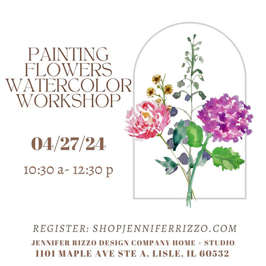 Painting Watercolor Flowers- Saturday,April 27th 10:30 a -12:30 p