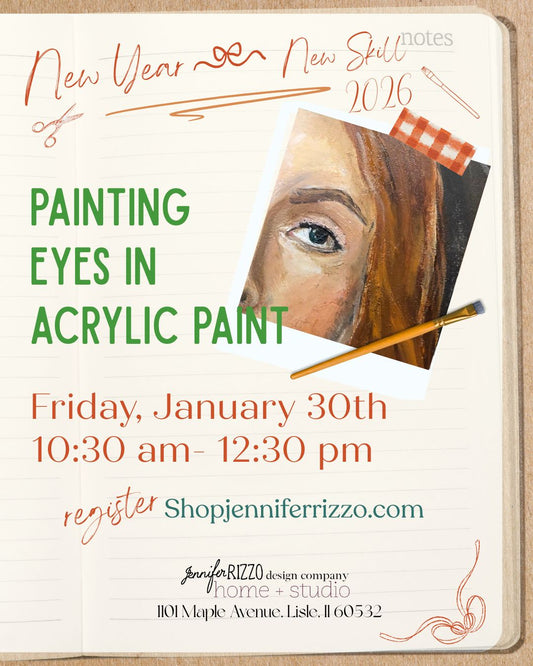 Painting Eyes in Acrylic Paint: Saturday, January 30th 10:30 am-12:30 pm