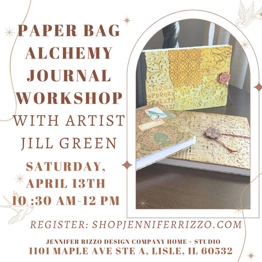 Paper Bag Alchemy Journal Workshop Saturday, April 13th 10:30a-12:30 p