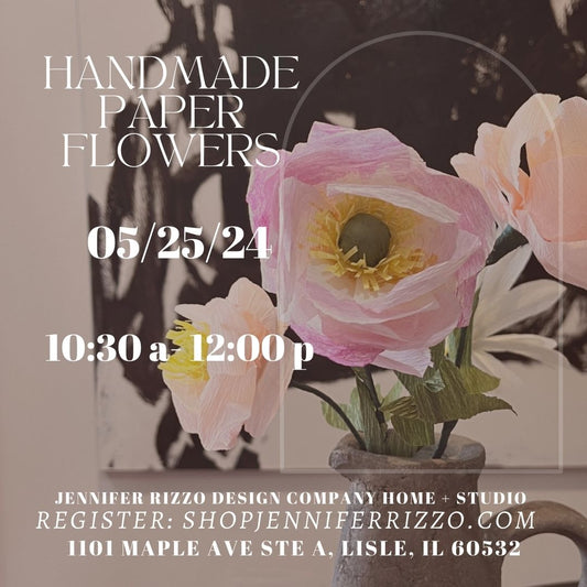 Paper Flower Peonies Workshop-Saturday, May 25 10:30a-12:30p