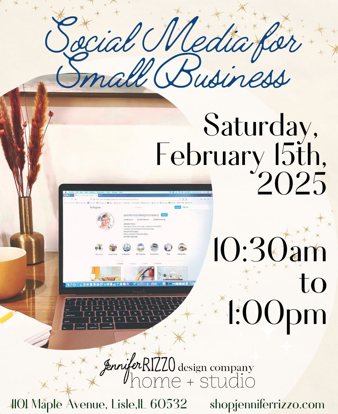 Social Media for Small Businesses Saturday, February 15th 10:30am-1:00pm