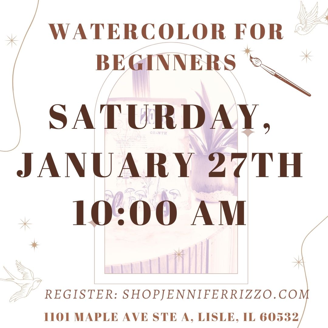 Paint Your Own Watercolor Note Cards and Envelopes - Jennifer Rizzo
