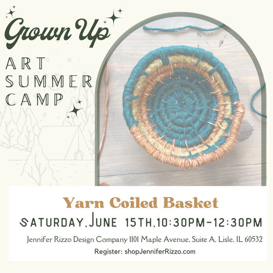 Yarn Coiled Bowl/Basket Workshop Saturday, June 15th 10:30am- 12:30pm