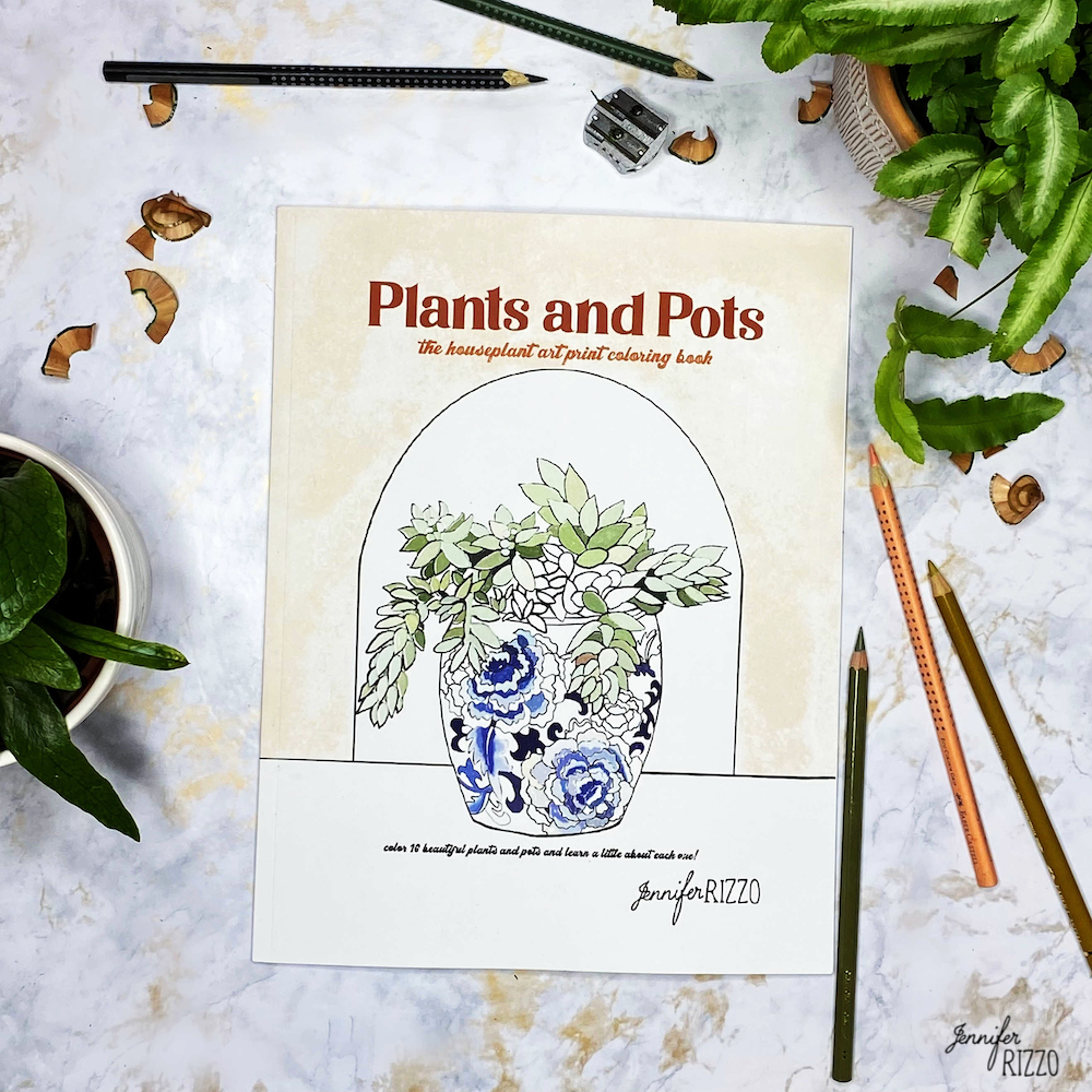 Signed Copy of the Plants and Pots Adult Coloring Book (Book Only)